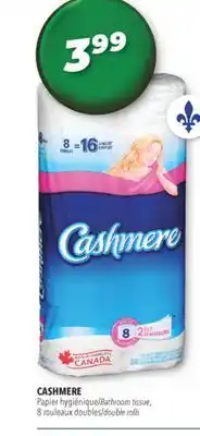 Familiprix CASHMERE Bathroom tissue, 8 double rolls offer