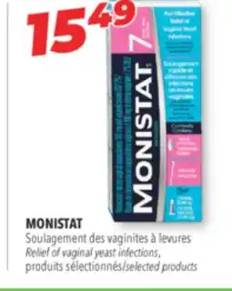 Familiprix MONISTAT Relief of vaginal yeast infections, selected products offer