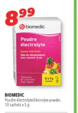 Familiprix BIOMEDIC Electrolyte powder, 10 sachets x 5 g offer