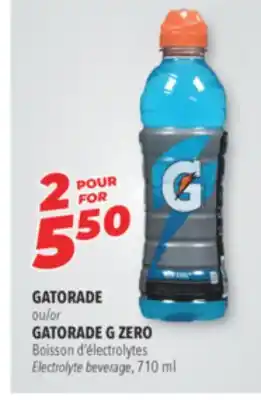 Familiprix GATORADE or GATORADE G ZERO Electrolyte beverage, 710 ml offer