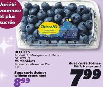 IGA DRISCOLL'S BLUEBERRIES offer