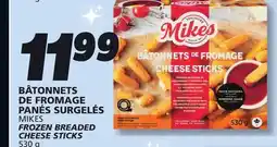 IGA MIKES FROZEN BREADED CHEESE STICKS offer