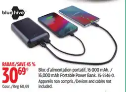 Canadian Tire Bluehive 16,000 mAh Portable Power Bank offer