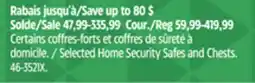 Canadian Tire Sentry Selected Home Security Safes and Chests offer