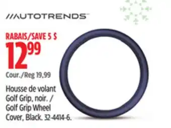 Canadian Tire AutoTrends Golf Grip Wheel Cover, Black offer