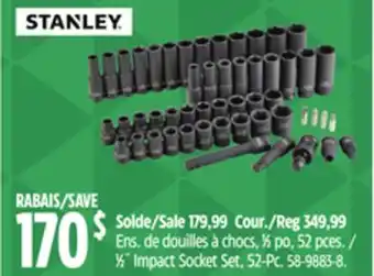 Canadian Tire 1⁄2 Impact Socket Set, 52-Pc offer