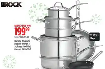 Canadian Tire Heritage Stainless-Steel Clad Cookset offer