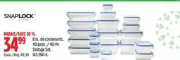 Canadian Tire 40-Pc Storage Set offer