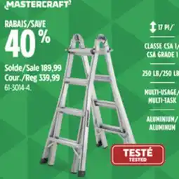 Canadian Tire MASTERCRAFT CSA GRADE 1,MULTI TASK,ALUMINUM offer