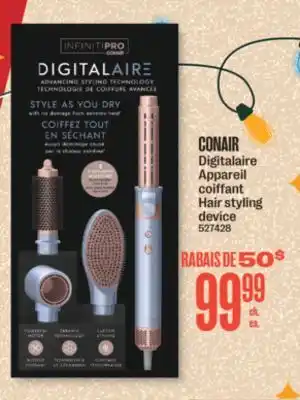 Jean Coutu CONAIR Digitalaire Hair styling device offer