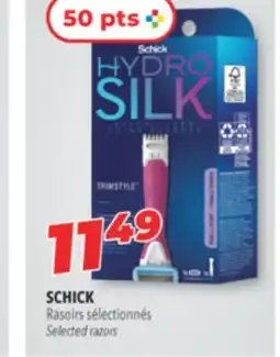 Familiprix SCHICK Selected razors offer