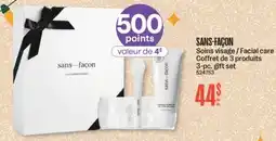 Jean Coutu SANS-FAÇON Facial care 3-pc. gift set offer