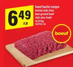 Maxi BŒUF HACHÉ MAIGRE FORMAT CLUB, FRAIS | lean ground beef offer