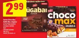 Maxi BARRES CHOCO MAX, MUFFIN MAX, NÜGABAR OU GO PURE LECLERC, 140-223 g offer