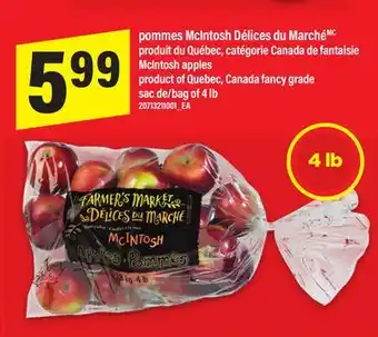 Maxi POMMES MCINTOSH DÉLICES DU MARCHÉ offer