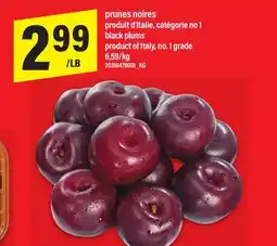 Maxi PRUNES NOIRES offer