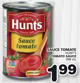 Marches Tradition HUNT'S TOMATO SAUCE offer