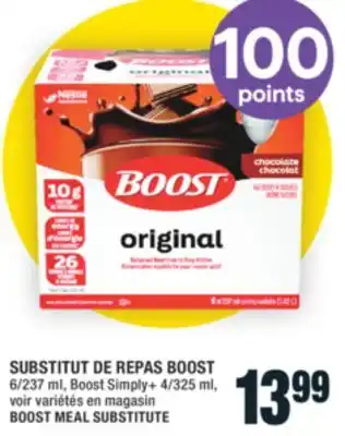 Super C SUBSTITUT DE REPAS BOOST | BOOST MEAL SUBSTITUTE offer