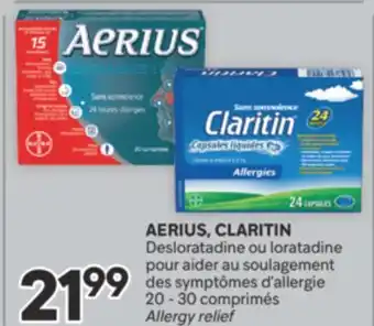 Brunet AERIUS, CLARITIN Desloratadine ou loratadine pour aider au soulagement des symptômes d'allergie offer