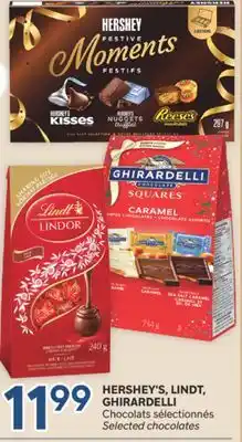 Brunet HERSHEY'S, LINDT, GHIRARDELLI Chocolats sélectionnés offer