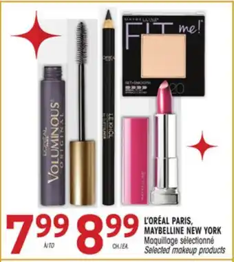 Uniprix L'ORÉAL PARIS, MAYBELLINE NEW YORK Maquillage sélectionné/Selected makeup products offer