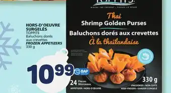 Marché Bonichoix TOPPITS FROZEN APPETIZERS offer