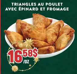 Marché Adonis TRIANGLES AU POULET AVEC ÉPINARD ET FROMAGE offer