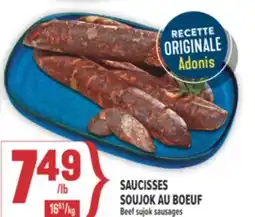 Marché Adonis SAUCISSES SOUJOK AU BOEUF | BEEF SUJOK SAUSAGES offer