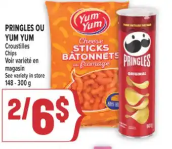 Marché Adonis PRINGLES OU YUM YUM CROUSTILLES | CHIPS offer