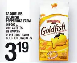 Marche Ami CRAQUELINS GOLDFISH PEPPERIDGE FARM | PEPPERIDGE FARM GOLDFISH CRACKERS offer