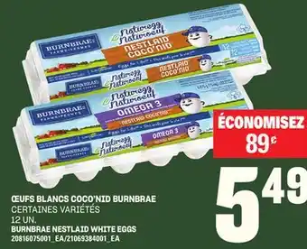 Provigo ŒUFS BLANCS COCO'NID BURNBRAE, 12 UN offer