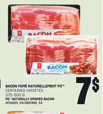 Provigo BACON FUMÉ NATURELLEMENT PC, 375-500 G offer