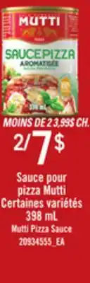 Provigo SAUCE POUR PIZZA MUTTI, 398 mL offer