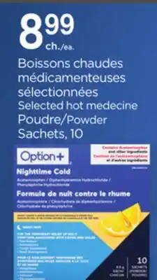 Proxim Boissons chaudes médicamenteuses sélectionnées offer