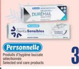 Jean Coutu PERSONNELLE Selected oral care products offer