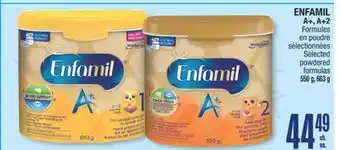 Jean Coutu ENFAMIL A+, A+2 Selected powdered formulas offer