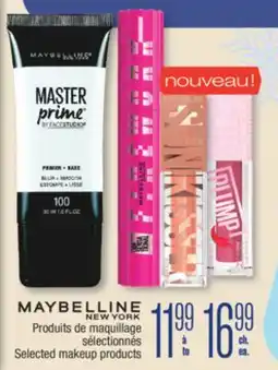 Jean Coutu MAYBELLINE Selected makeup products offer