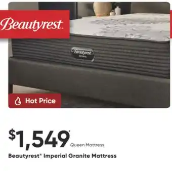 Sleep Country Beautyrest Imperial Granite Mattress offer