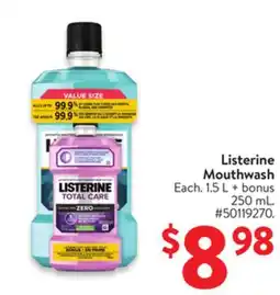 Walmart Listerine Mouthwash offer