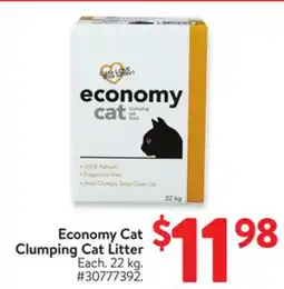 Walmart Economy Cat Clumping Cat Litter offer