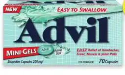 Walmart Advil Mini-Gels 70s offer