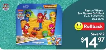 Walmart Rescue Wheels Toy Figure Gift Pack offer