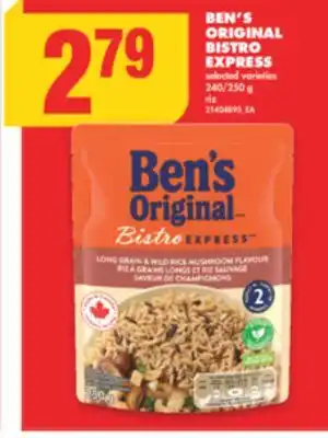 No Frills BEN'S ORIGINAL BISTRO EXPRESS, 240/250 g offer