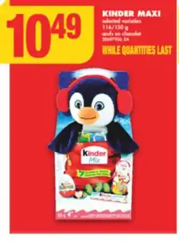 No Frills KINDER MAXI, 116/150 g offer