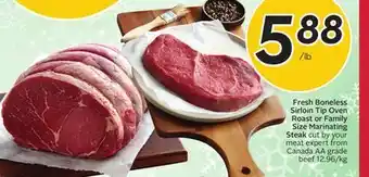 Sobeys Fresh Boneless Sirloin Tip Oven Roast offer