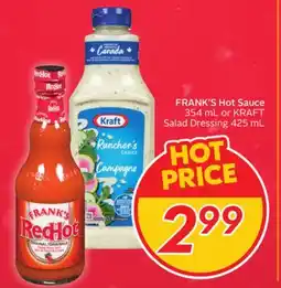 Sobeys FRANK'S Hot Sauce offer