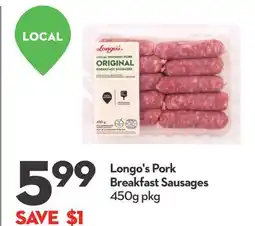 Longo's Longo's Pork Breakfast Sausages offer