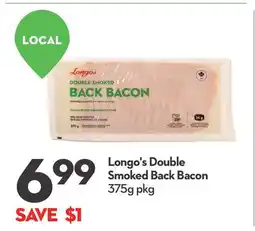 Longo's Longo's Double Smoked Back Bacon offer