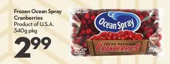 Longo's Frozen Ocean Spray Cranberries offer