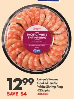 Longo's Longo's Frozen Cooked Pacific White Shrimp Ring offer